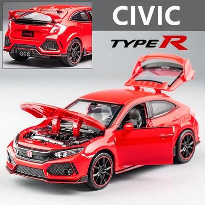 Honda Civic Type R Diecast | 1:32 Scale Sound & Light | Toylandeu™