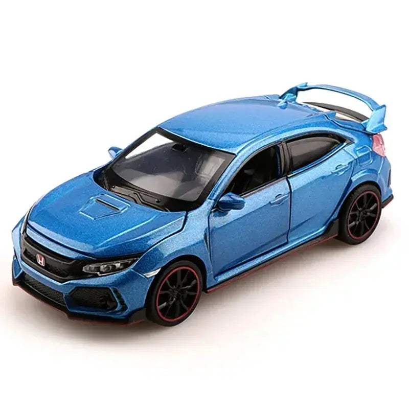 Honda Civic Type R Diecast Model Car With Sound And Light For Collectors - ToylandEU