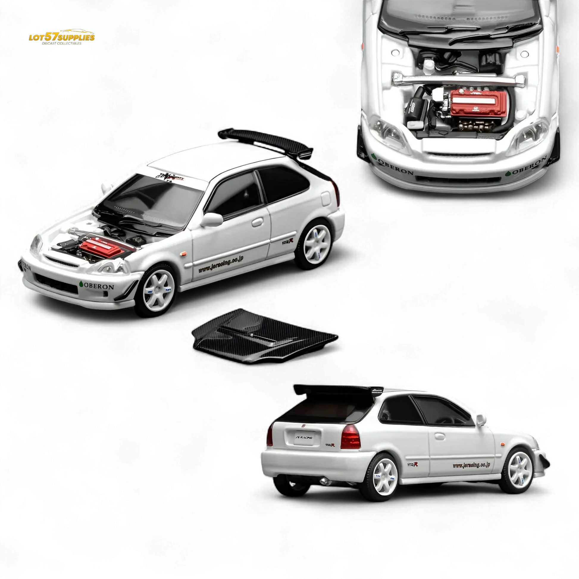 Honda Civic Type R EK9 Diecast 1 64 Racing Livery - ToylandEU