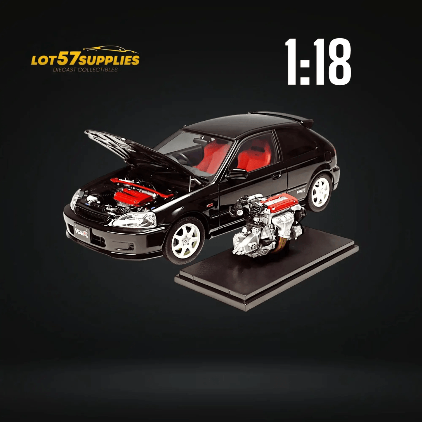  Honda Civic Type R EK9 Diecast Fully Openable Model -  ToylandEU™