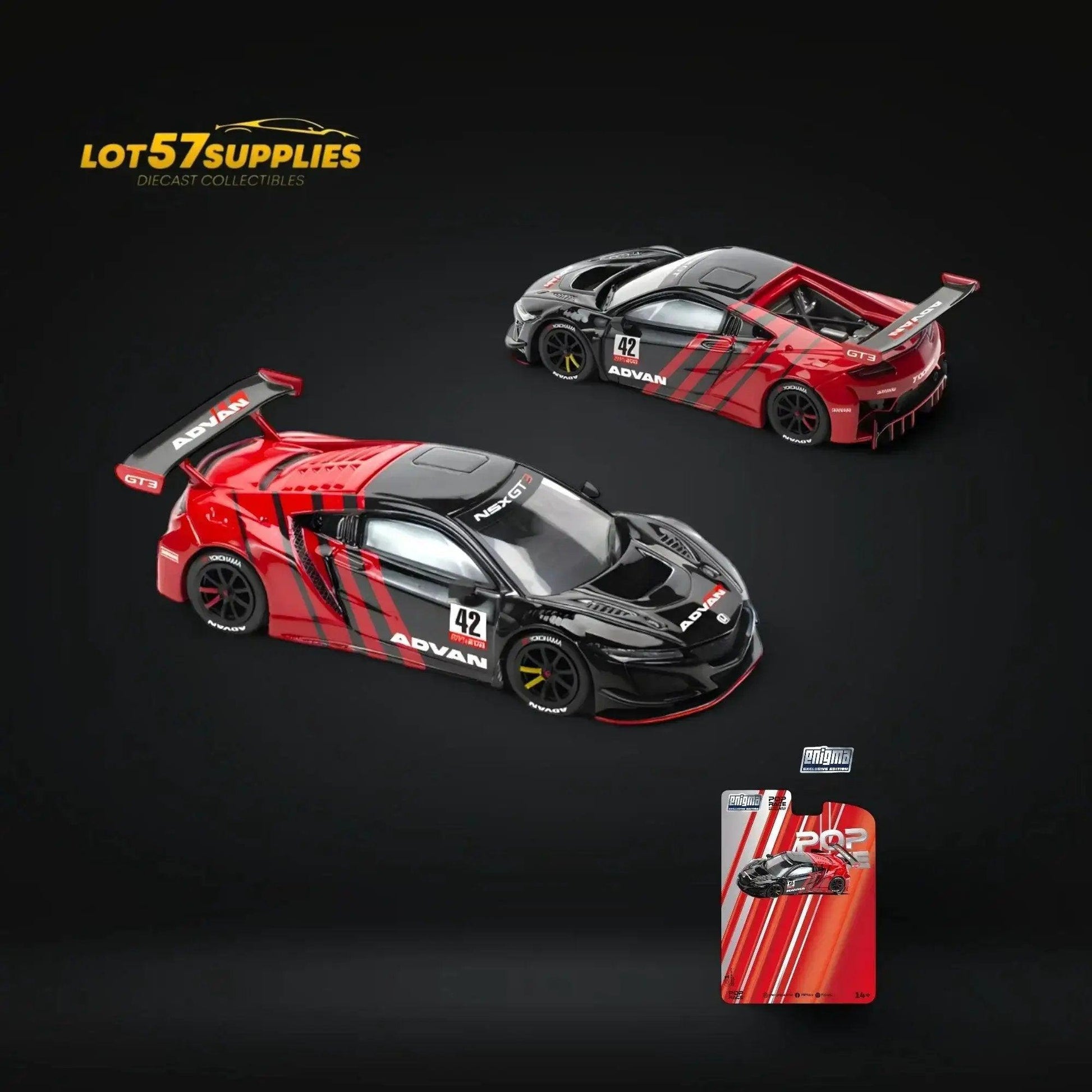  Honda NSX GT3 EVO22 Diecast 164 ADVAN Authentic Detail -  ToylandEU™