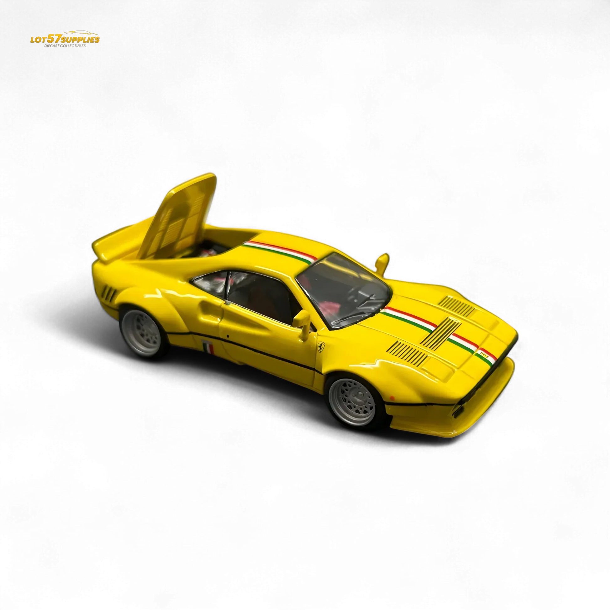Hone Model 64 288GTO Wide-Body - Latte Art Yellow 1/64 - ToylandEU