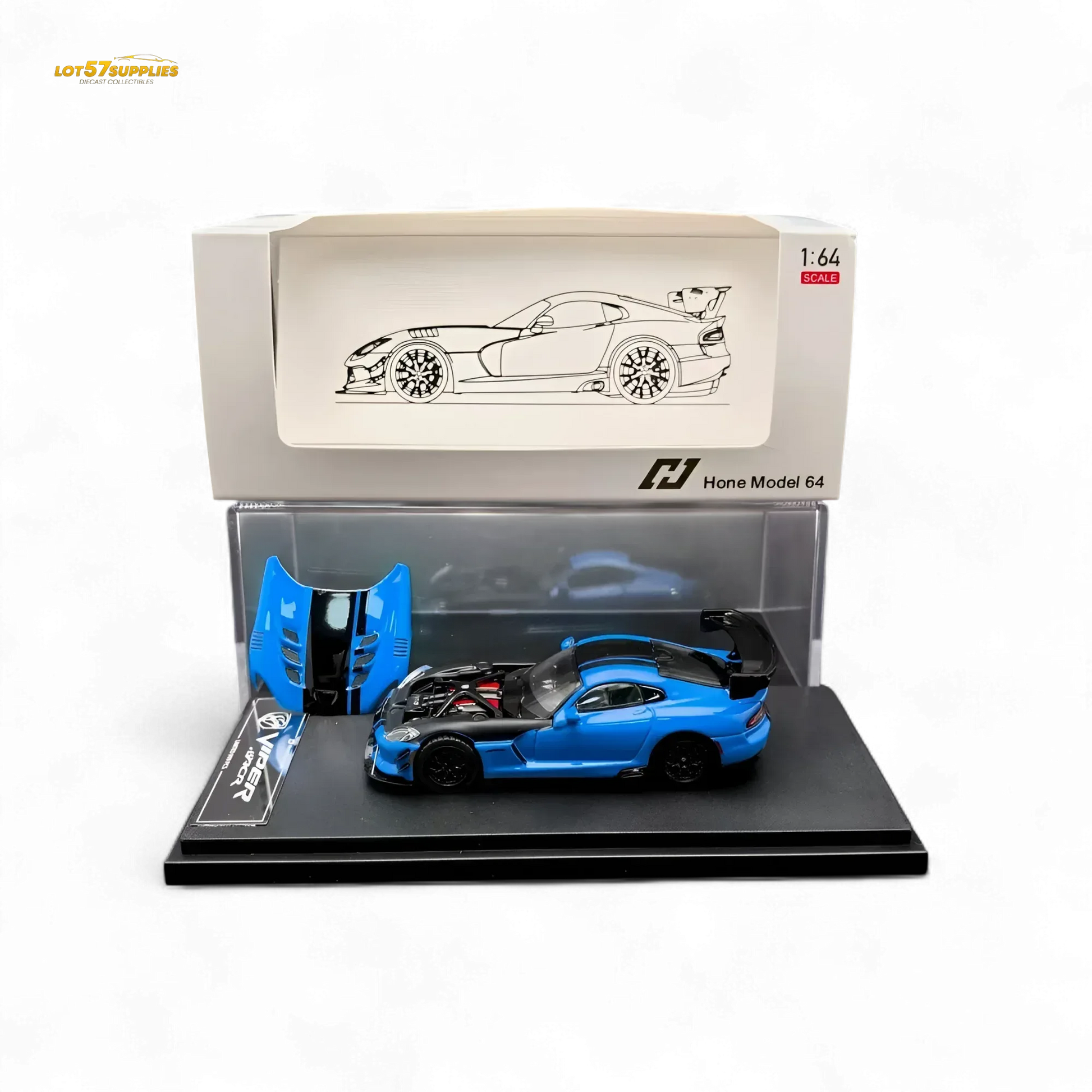 Hone Model Dodge VIPER ACR - Competition Blue 1:64 - ToylandEU