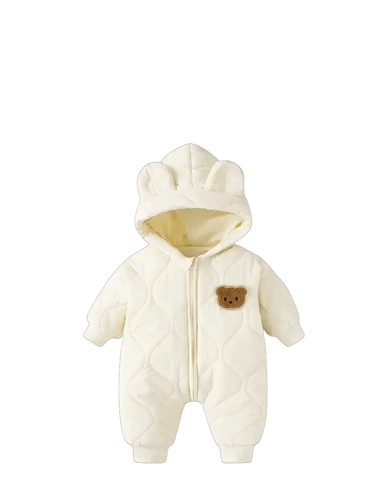 Hooded Fleece Baby Rompers Unisex For Newborns Warm - ToylandEU