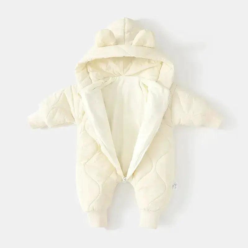  Hooded Fleece Baby Rompers Unisex Newborn Warm -  ToylandEU™
