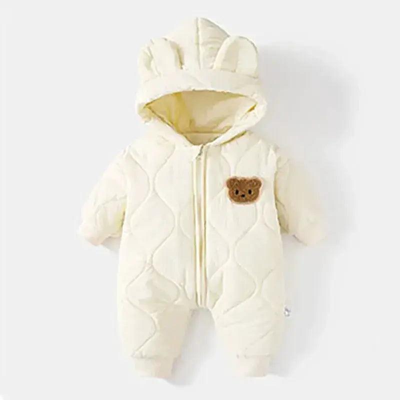  Hooded Fleece Baby Rompers Unisex Newborn Warm -  ToylandEU™