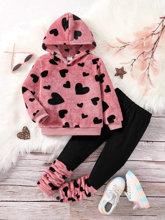  Hooded Girls Loungewear Set Two Piece Cozy Comfort -  ToylandEU™