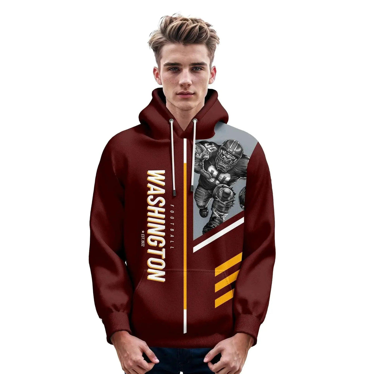  Personalized Washington Football Hoodie - Custom Name & Number Sweatshirt for Men, Women, and Youth Fans -  ToylandEU™