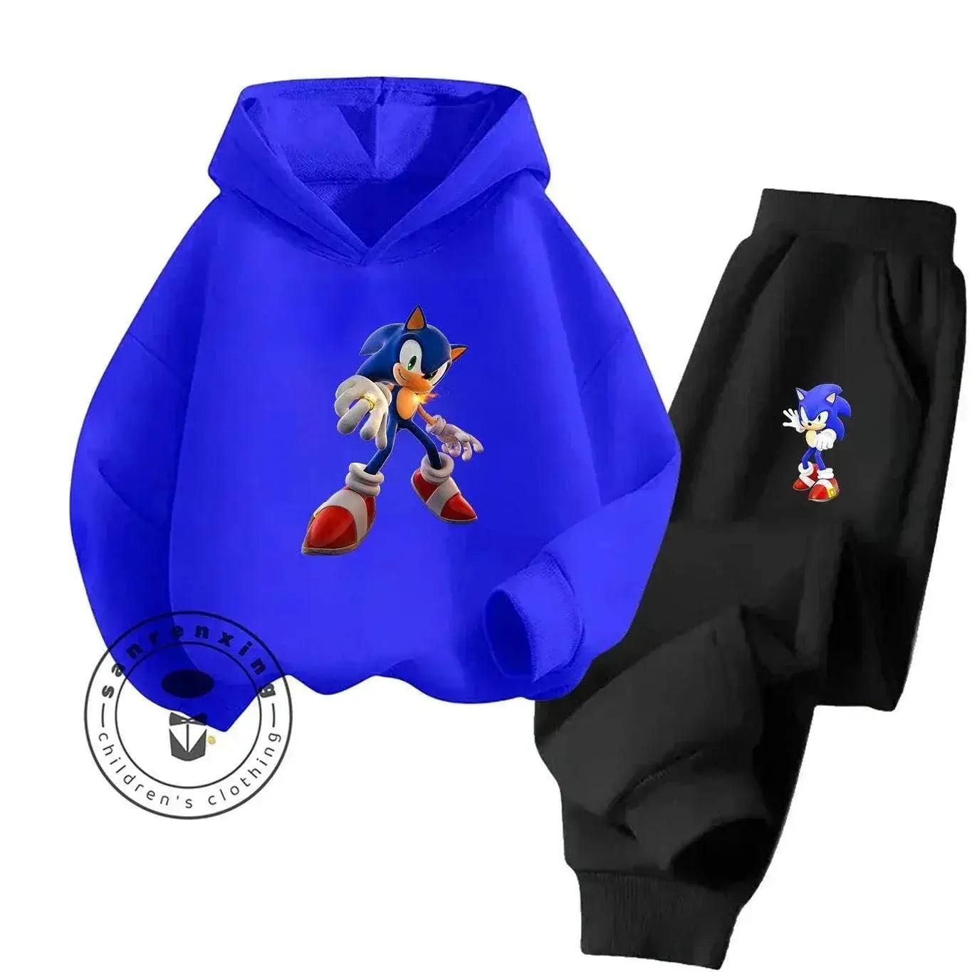  Sonic Hot Sale 2D Cartoon Printed Hoodie Set 2025 Fashion For Kids Teens Boys Girls Casual Autumn Winter -  ToylandEU™