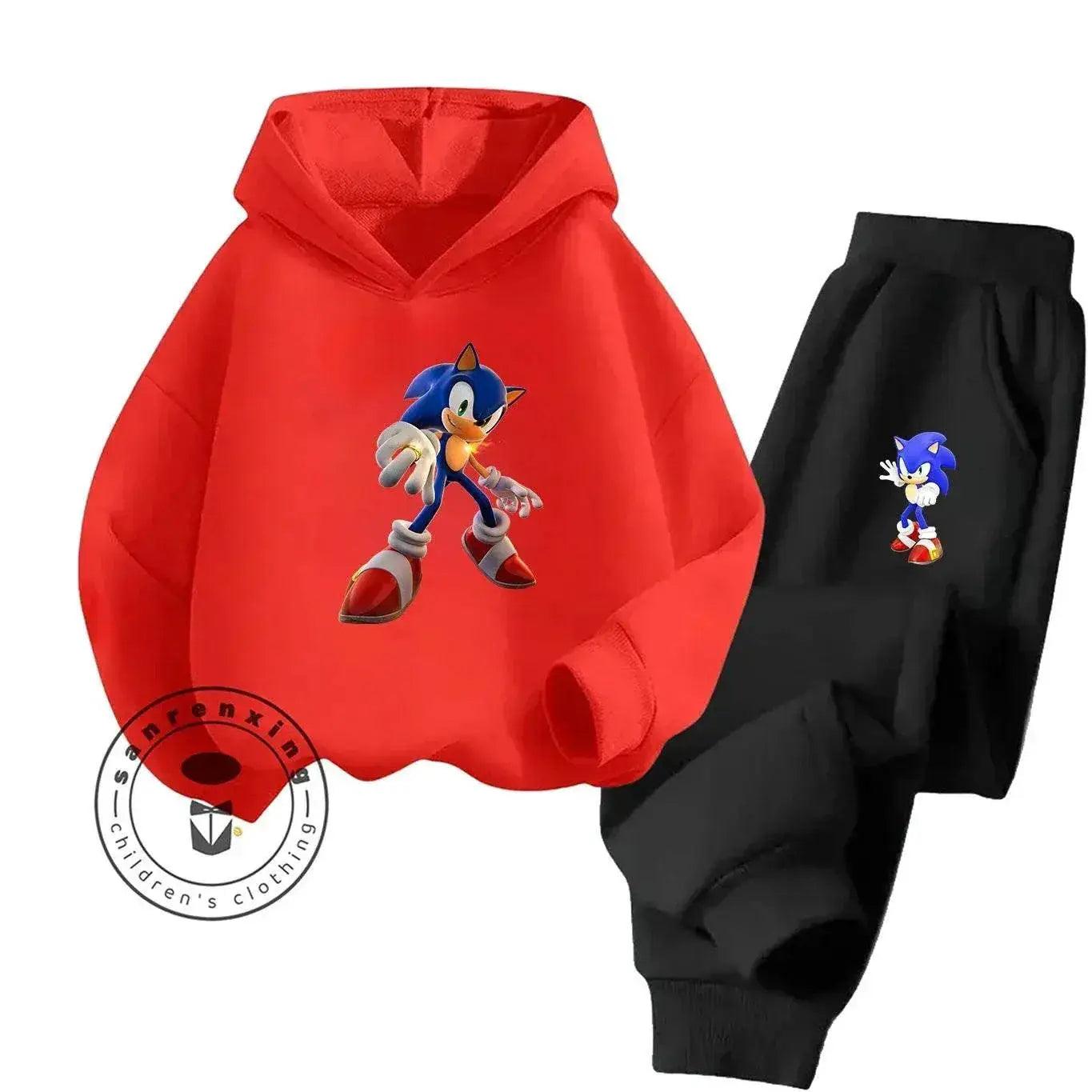  Sonic Hot Sale 2D Cartoon Printed Hoodie Set 2025 Fashion For Kids Teens Boys Girls Casual Autumn Winter -  ToylandEU™
