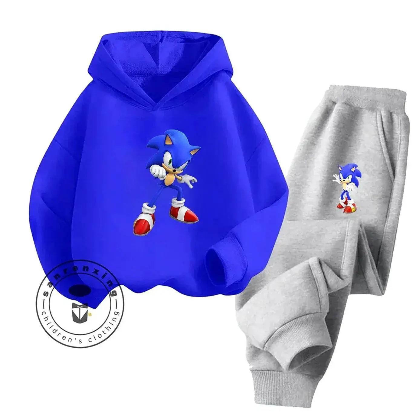  Sonic Hot Sale 2D Cartoon Printed Hoodie Set 2025 Fashion For Kids Teens Boys Girls Casual Autumn Winter -  ToylandEU™