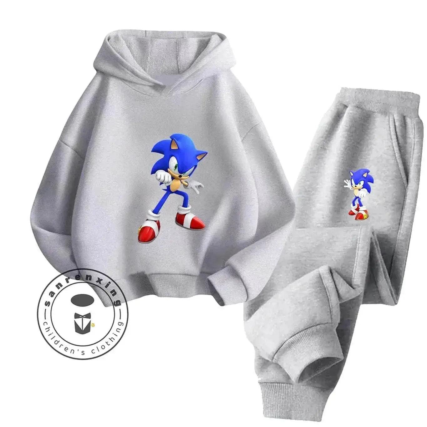  Sonic Hot Sale 2D Cartoon Printed Hoodie Set 2025 Fashion For Kids Teens Boys Girls Casual Autumn Winter -  ToylandEU™