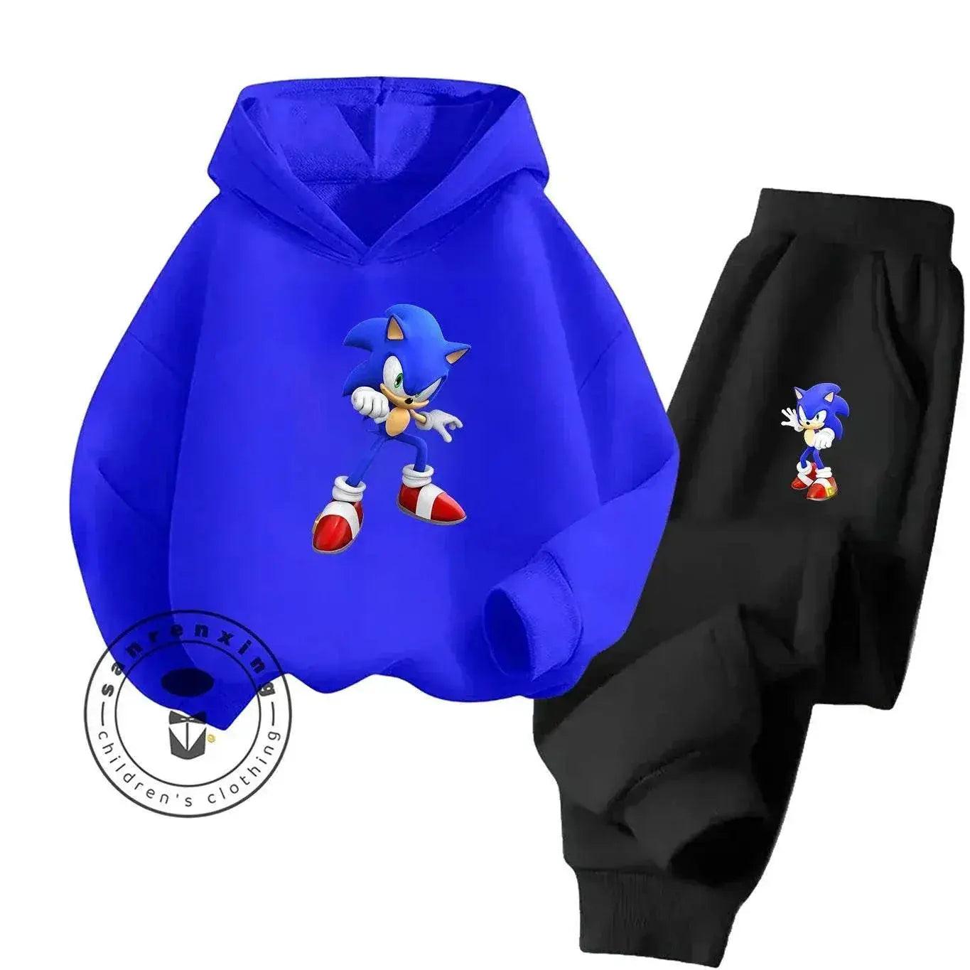  Sonic Hot Sale 2D Cartoon Printed Hoodie Set 2025 Fashion For Kids Teens Boys Girls Casual Autumn Winter -  ToylandEU™