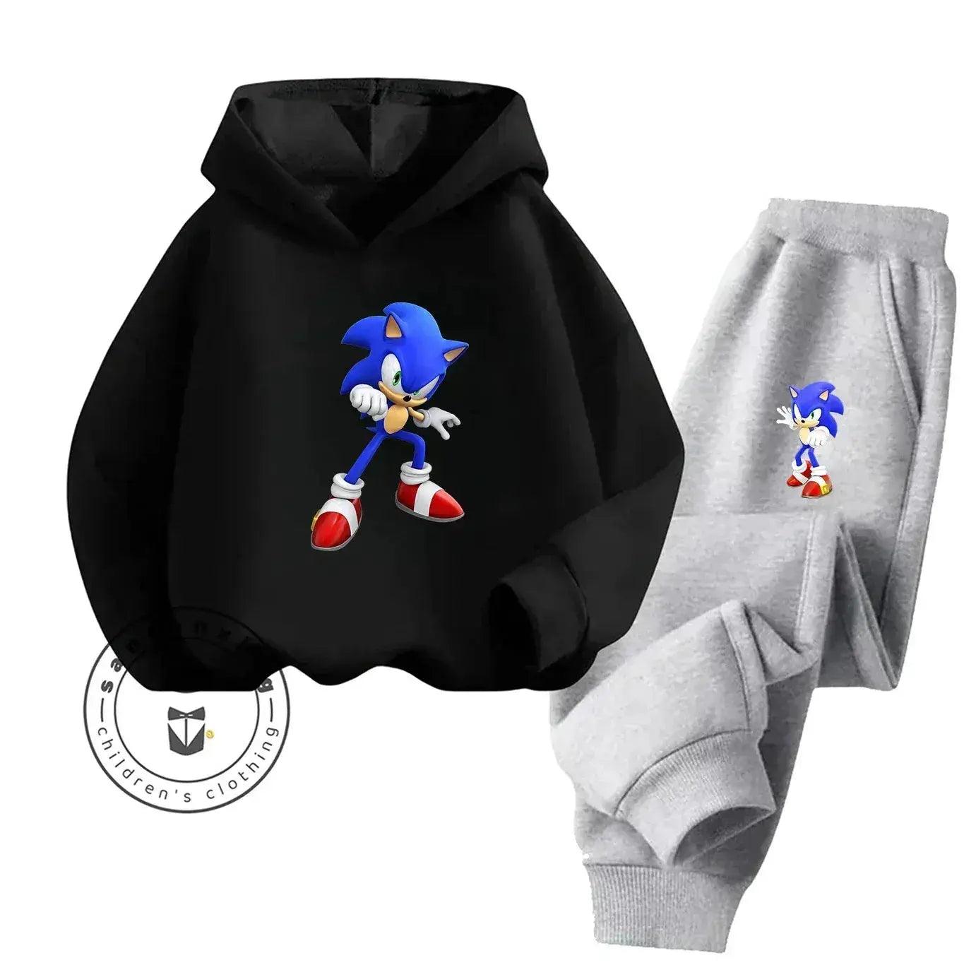  Sonic Hot Sale 2D Cartoon Printed Hoodie Set 2025 Fashion For Kids Teens Boys Girls Casual Autumn Winter -  ToylandEU™