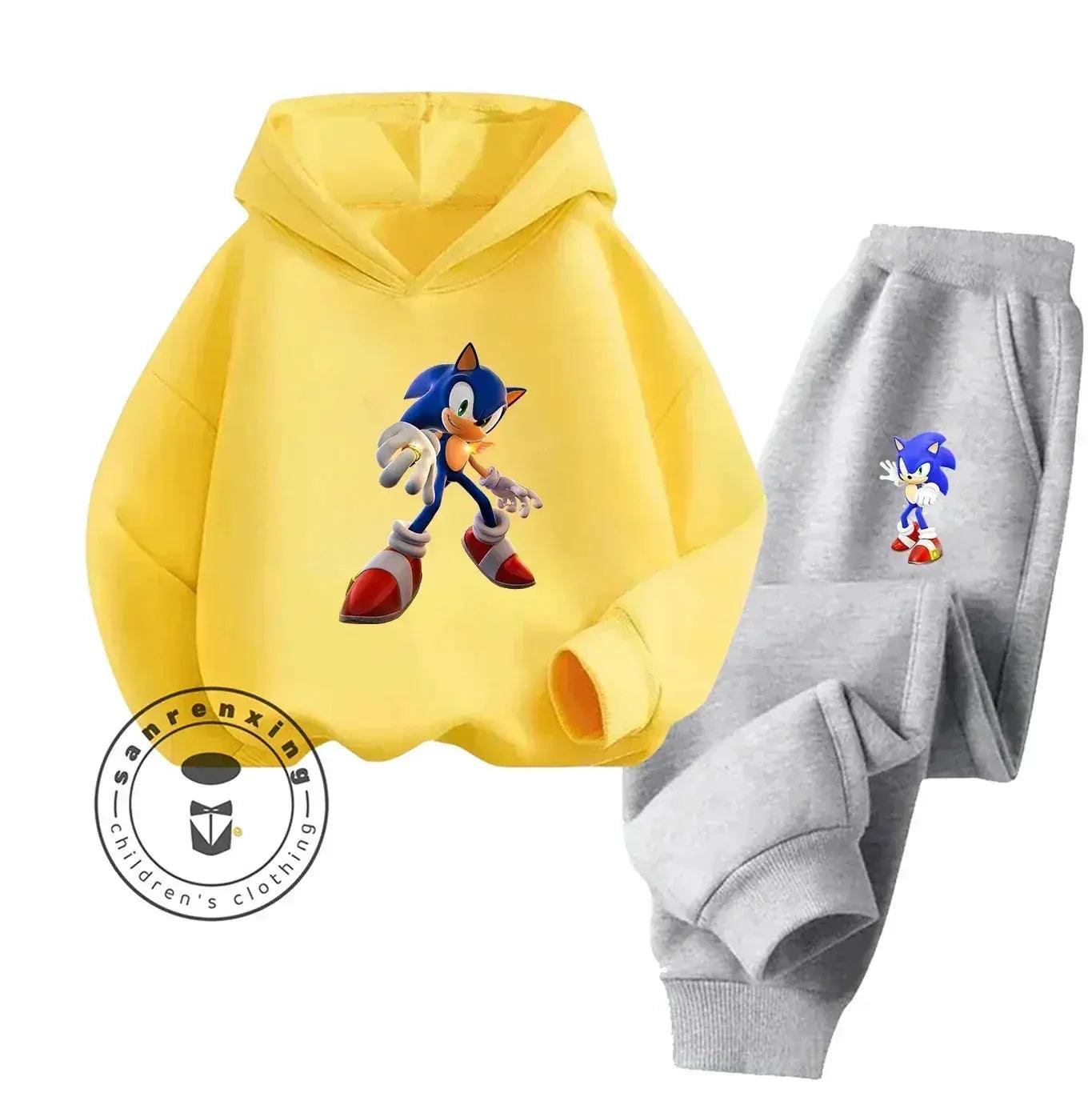  Sonic Hot Sale 2D Cartoon Printed Hoodie Set 2025 Fashion For Kids Teens Boys Girls Casual Autumn Winter -  ToylandEU™