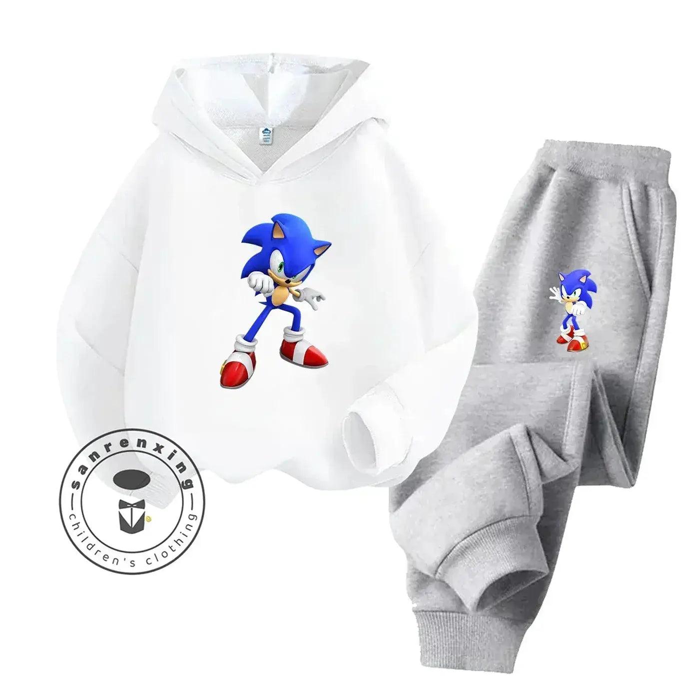  Sonic Hot Sale 2D Cartoon Printed Hoodie Set 2025 Fashion For Kids Teens Boys Girls Casual Autumn Winter -  ToylandEU™