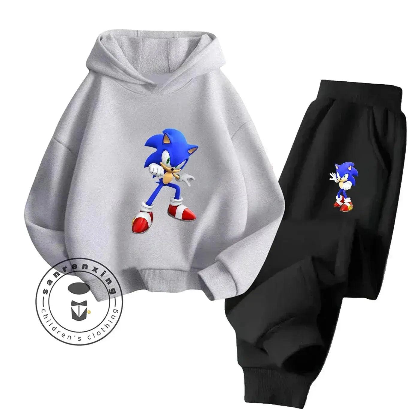  Sonic Hot Sale 2D Cartoon Printed Hoodie Set 2025 Fashion For Kids Teens Boys Girls Casual Autumn Winter -  ToylandEU™