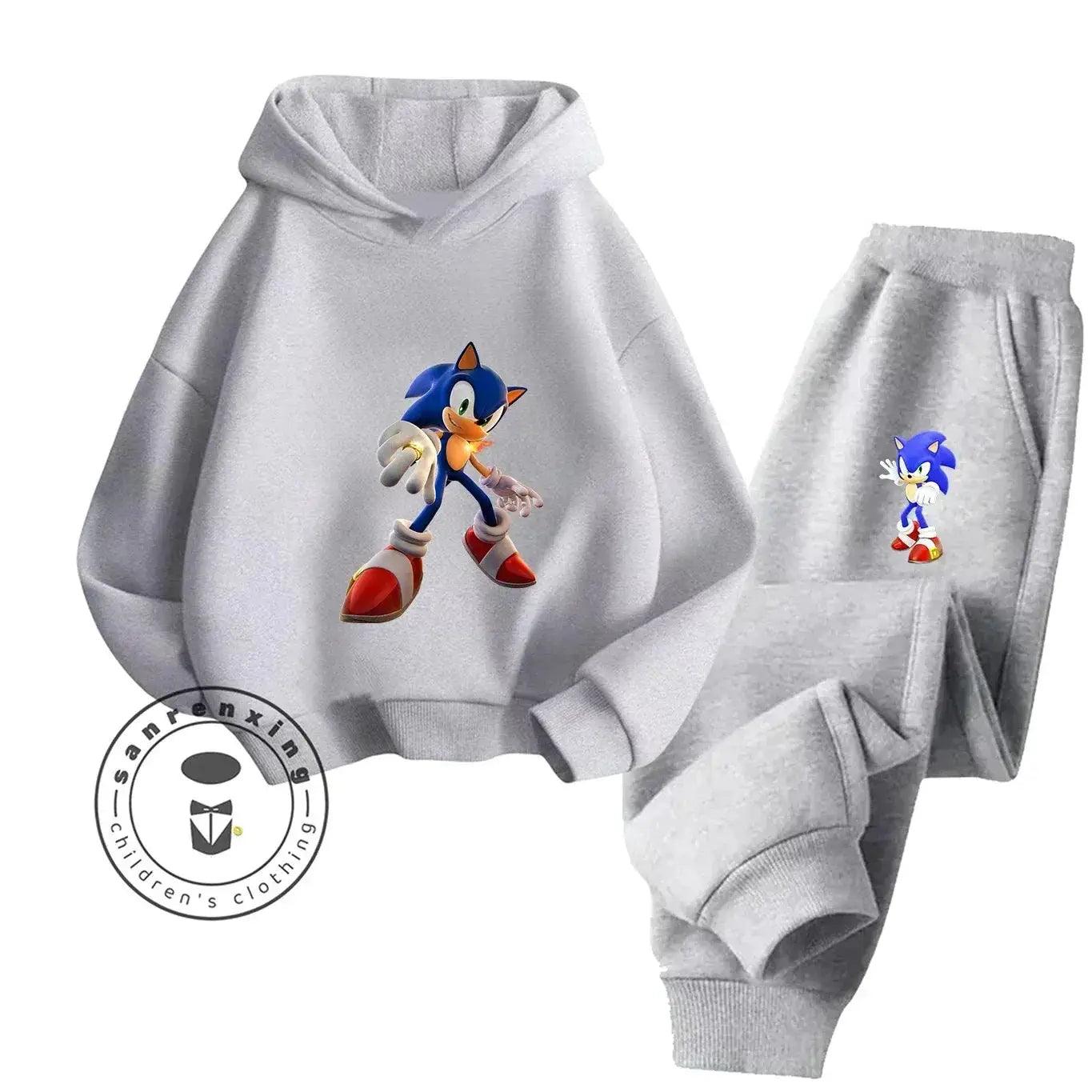  Sonic Hot Sale 2D Cartoon Printed Hoodie Set 2025 Fashion For Kids Teens Boys Girls Casual Autumn Winter -  ToylandEU™
