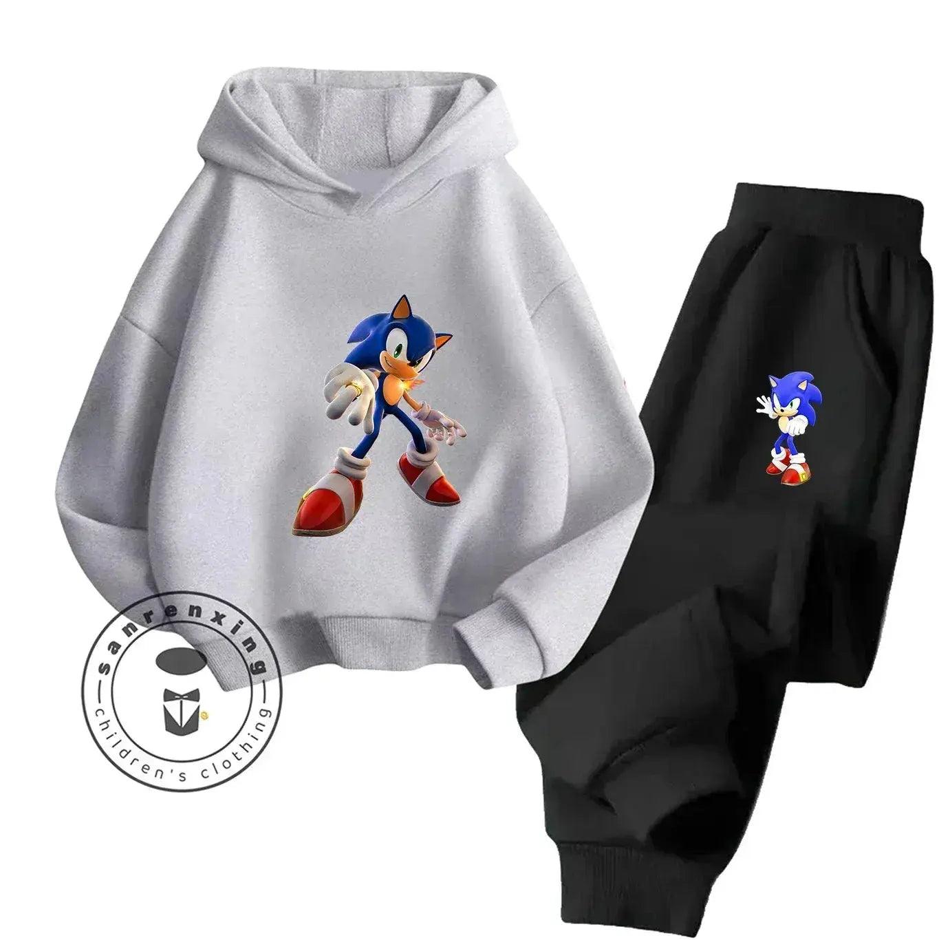  Sonic Hot Sale 2D Cartoon Printed Hoodie Set 2025 Fashion For Kids Teens Boys Girls Casual Autumn Winter -  ToylandEU™