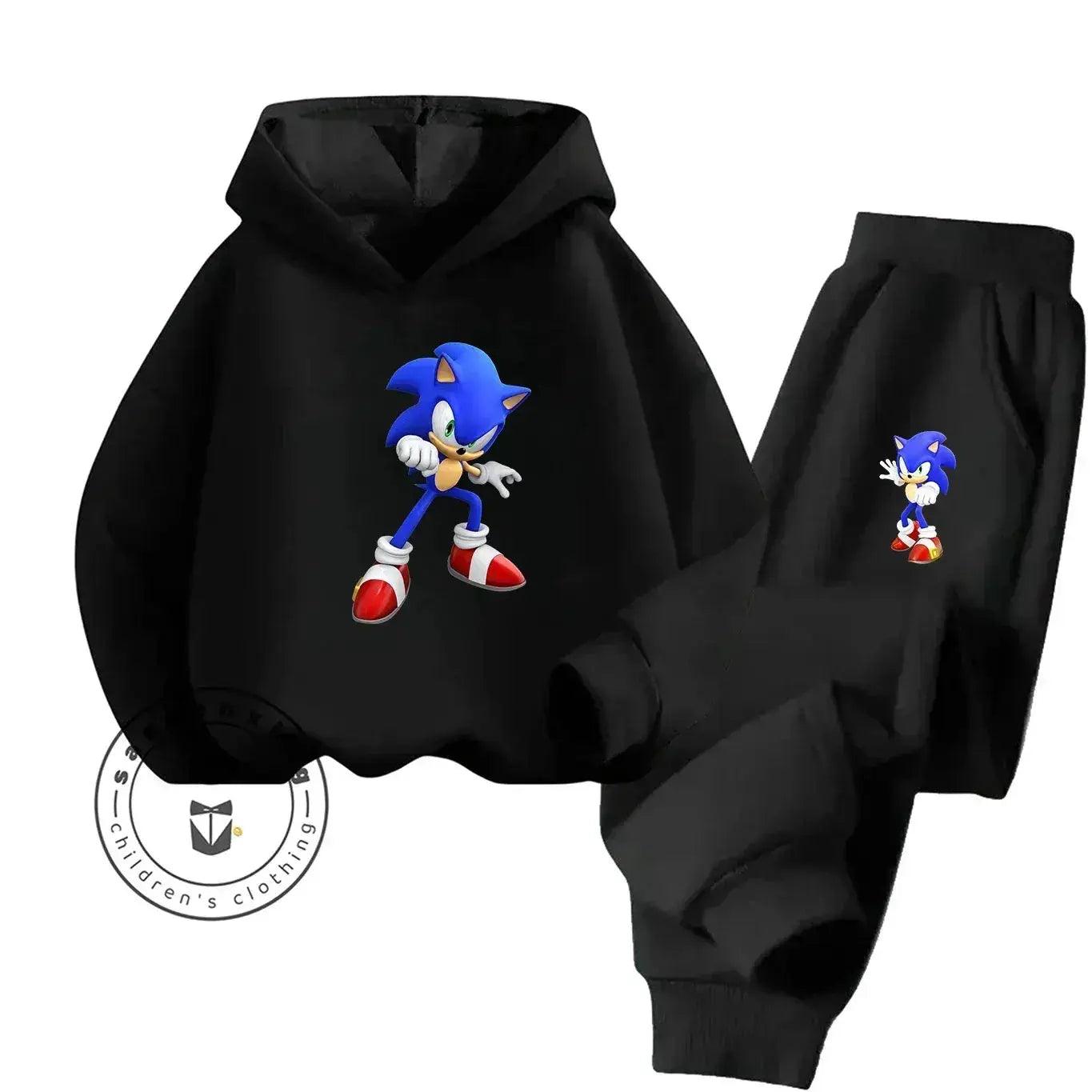  Sonic Hot Sale 2D Cartoon Printed Hoodie Set 2025 Fashion For Kids Teens Boys Girls Casual Autumn Winter -  ToylandEU™