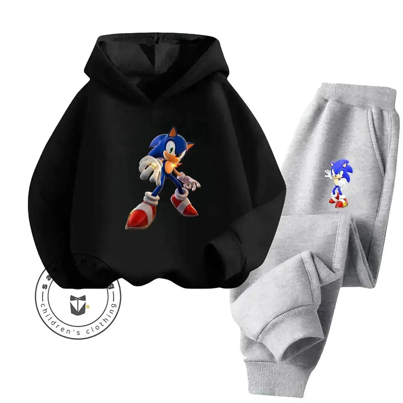  Sonic Hot Sale 2D Cartoon Printed Hoodie Set 2025 Fashion For Kids Teens Boys Girls Casual Autumn Winter -  ToylandEU™