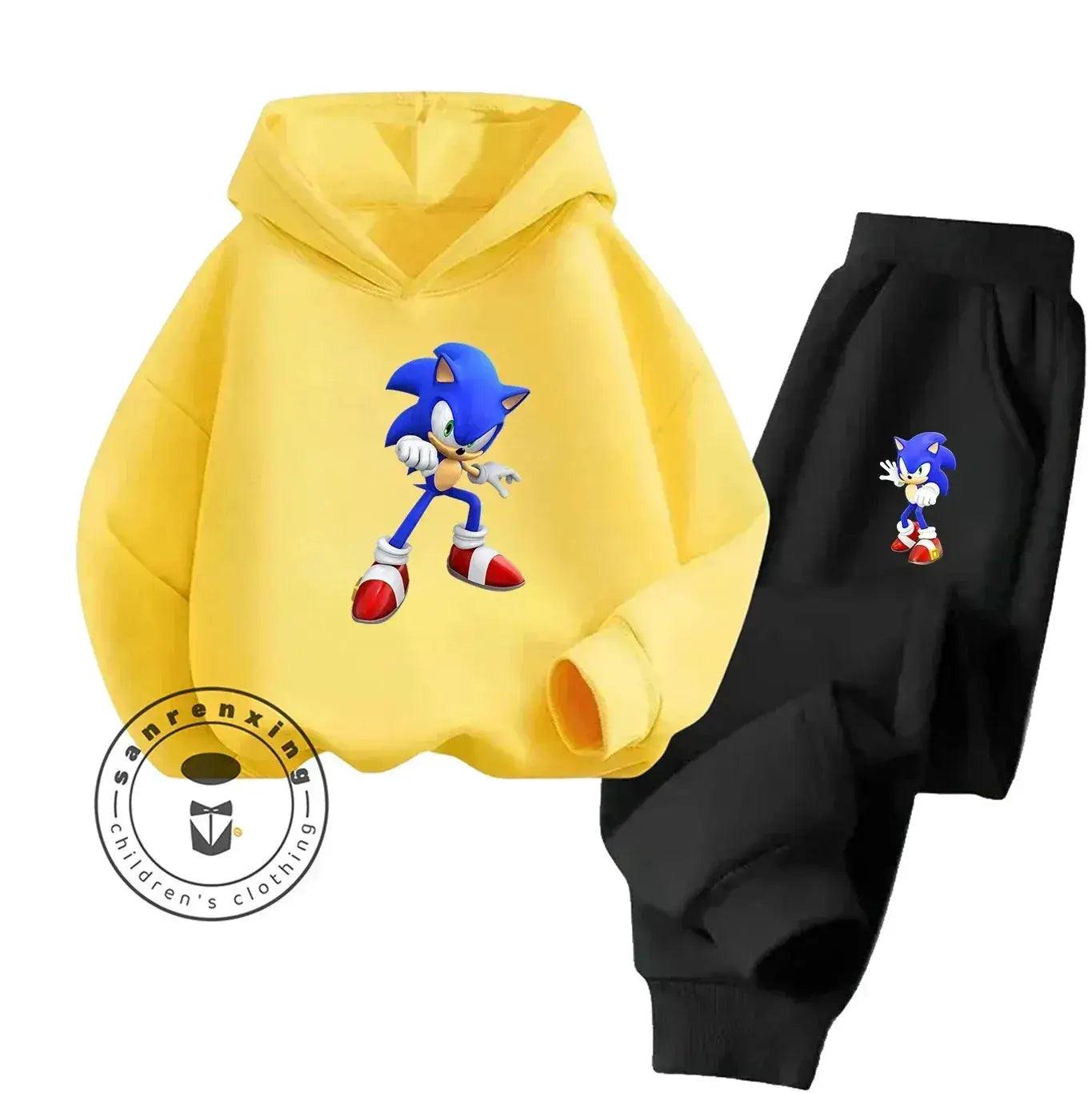  Sonic Hot Sale 2D Cartoon Printed Hoodie Set 2025 Fashion For Kids Teens Boys Girls Casual Autumn Winter -  ToylandEU™