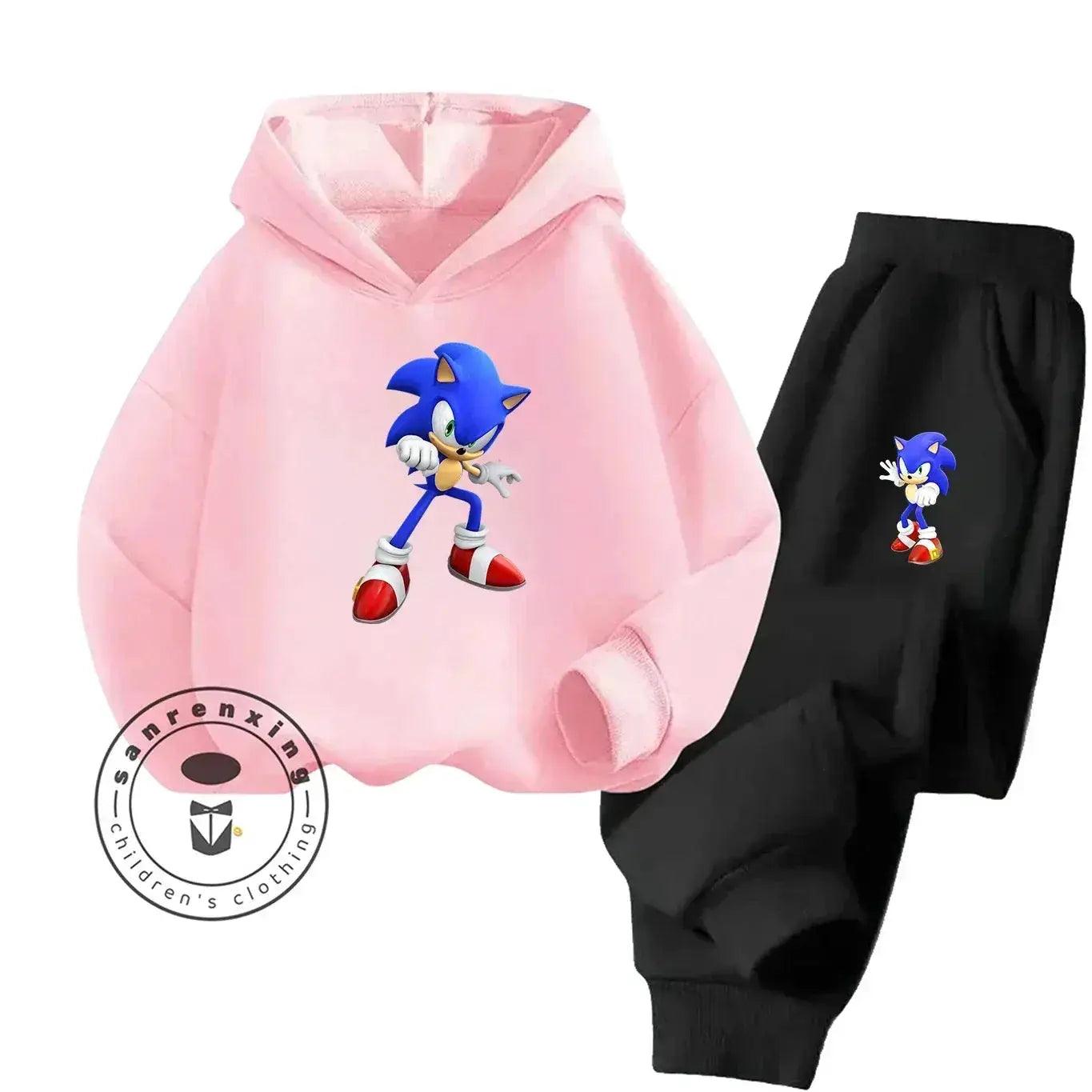  Sonic Hot Sale 2D Cartoon Printed Hoodie Set 2025 Fashion For Kids Teens Boys Girls Casual Autumn Winter -  ToylandEU™
