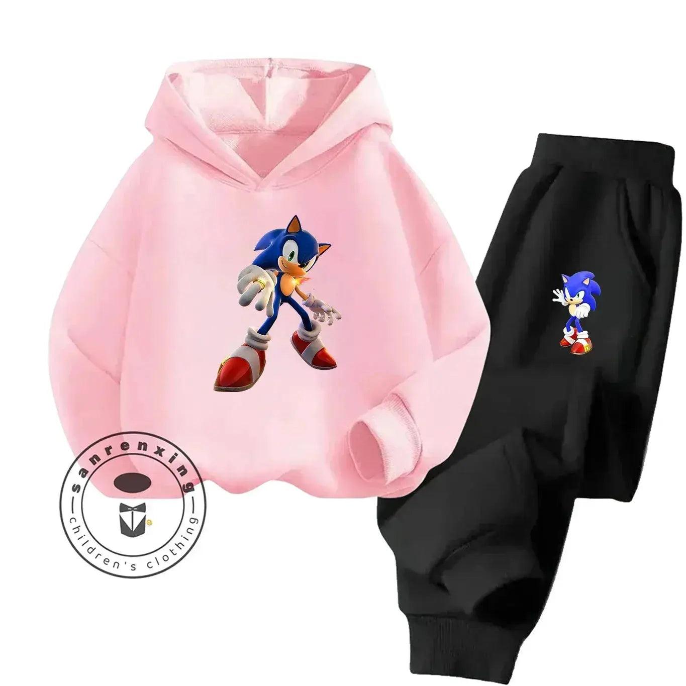  Sonic Hot Sale 2D Cartoon Printed Hoodie Set 2025 Fashion For Kids Teens Boys Girls Casual Autumn Winter -  ToylandEU™