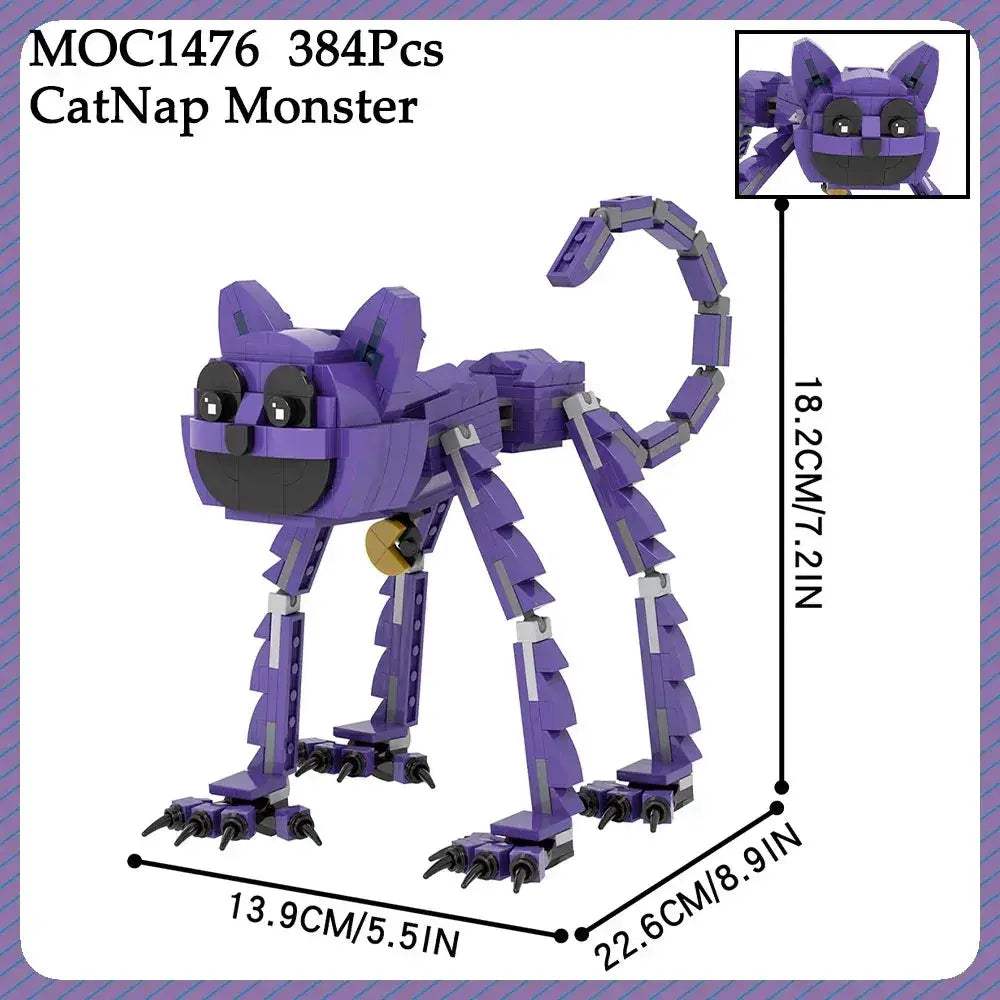 Horror Building Blocks Catnap Monster Figure Educational Fun - ToylandEU
