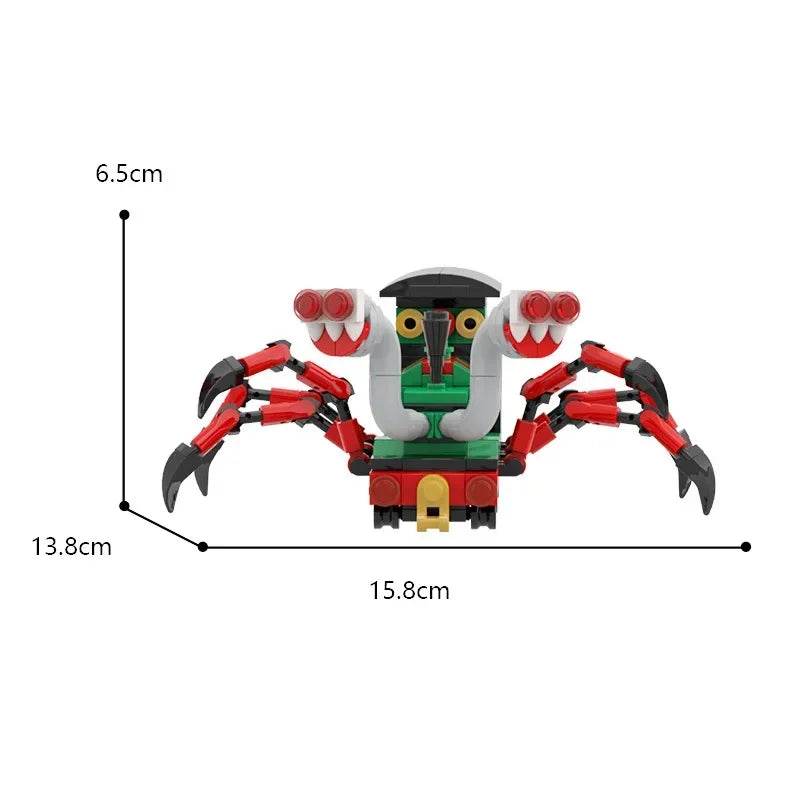 Horror Demonic Spider Train Building Blocks MOC Choo-Choo Charles Model Puzzle Toy Birthday Gift - ToylandEU