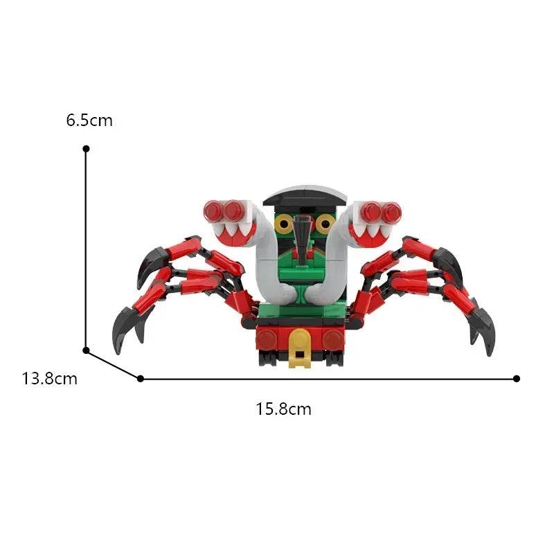 Horror Demonic Spider Train Building Blocks MOC Choo-Choo Charles Model Puzzle Toy Birthday Gift - ToylandEU
