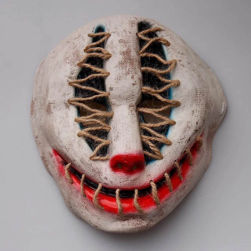 Horror Mask Joker Skull Half Face Latex For Adult Cosplay - ToylandEU