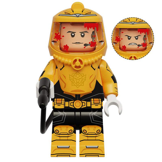 Horror Minifigure | Orange Hazmat Suit | Toylandeu™