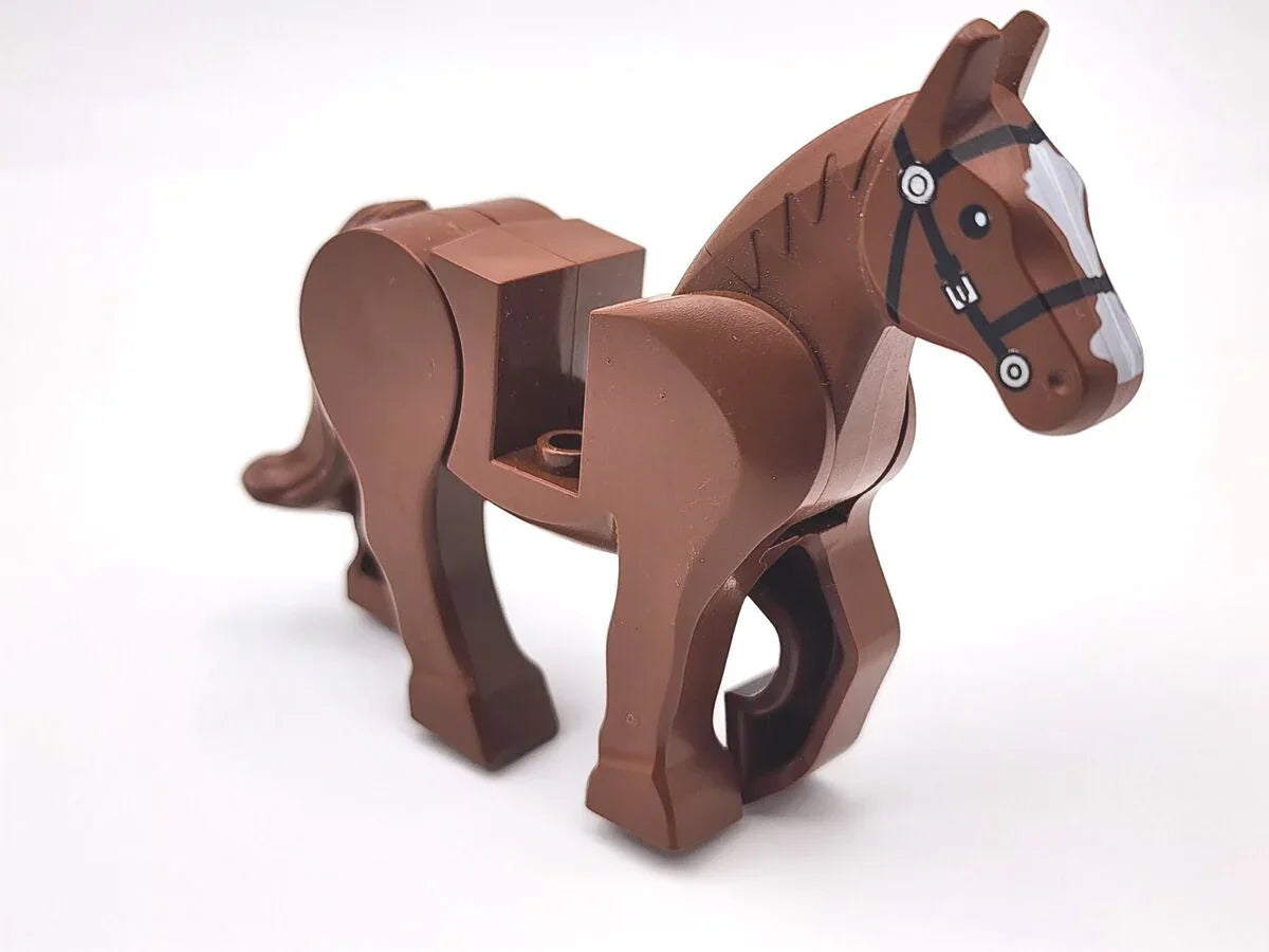 Brown Horse Figure, ABS Plastic Construction, Collectible Figure For Display And Trade - ToylandEU