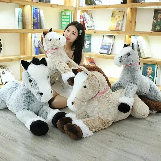  Horse Plush Toy Large Size Lying Huggable Comfort -  ToylandEU™