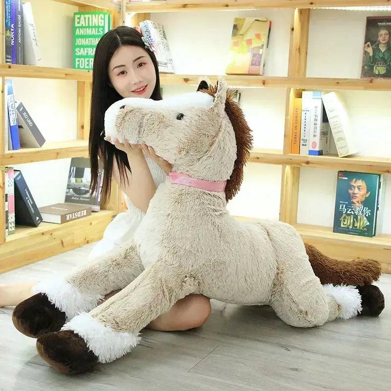  Horse Plush Toy Large Size Lying Huggable Comfort -  ToylandEU™