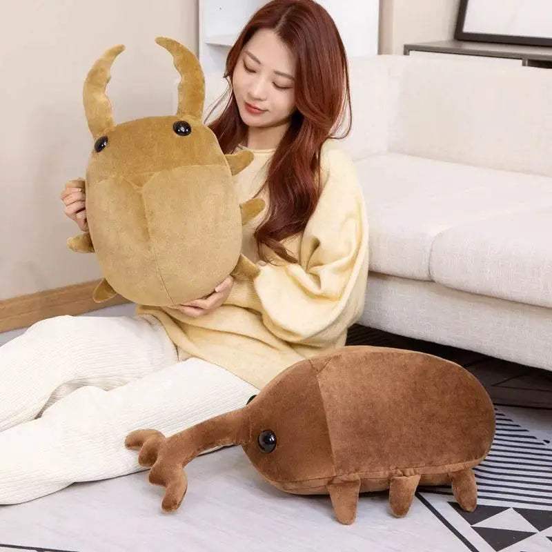 Hot 1pc 50cm 60cm Creative Simulation Insect Plush Toy Kawaii Beetle Pillow Kids Boys Birthday Gift - ToylandEU