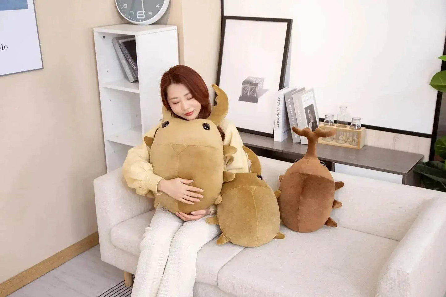 Hot 1pc 50cm 60cm Creative Simulation Insect Plush Toy Kawaii Beetle Pillow Kids Boys Birthday Gift - ToylandEU