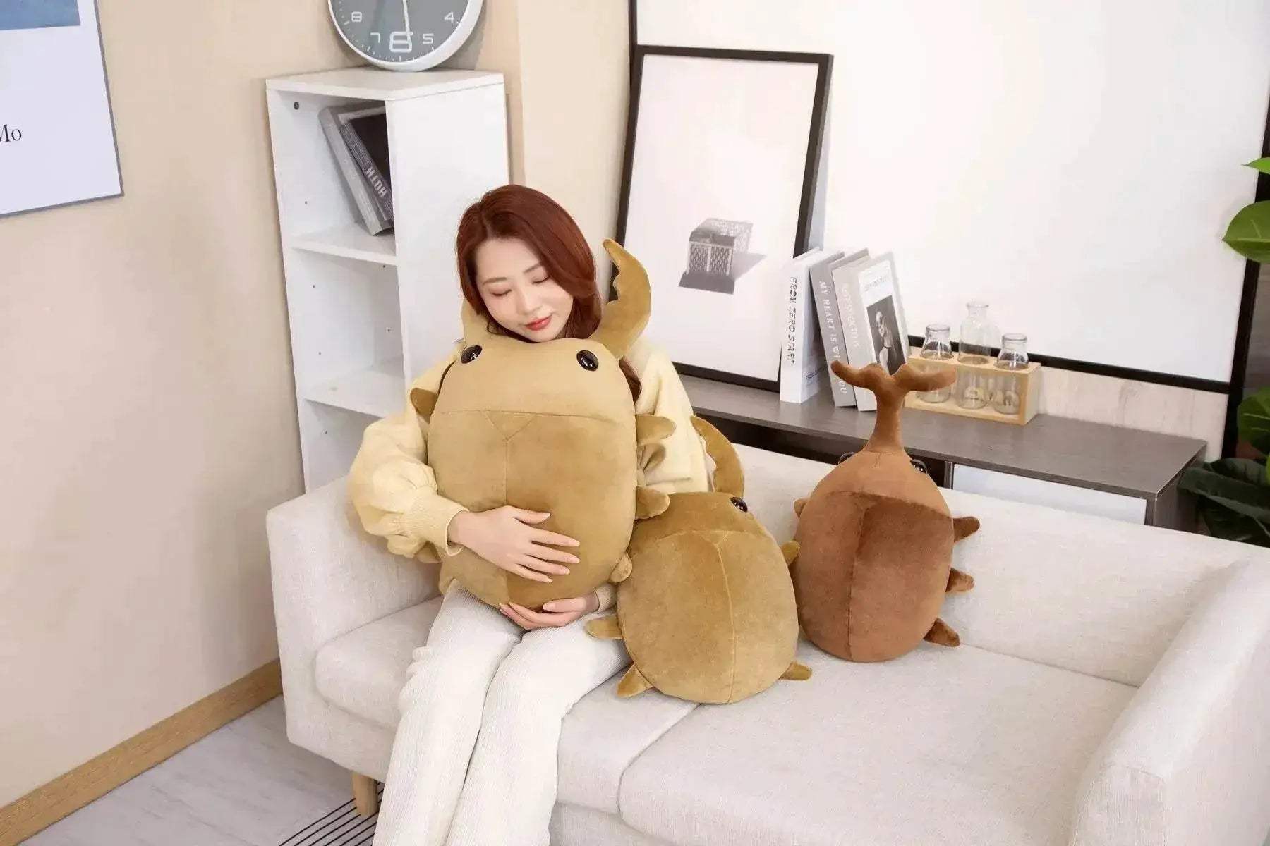 Hot 1pc 50cm 60cm Creative Simulation Insect Plush Toy Kawaii Beetle Pillow Kids Boys Birthday Gift - ToylandEU