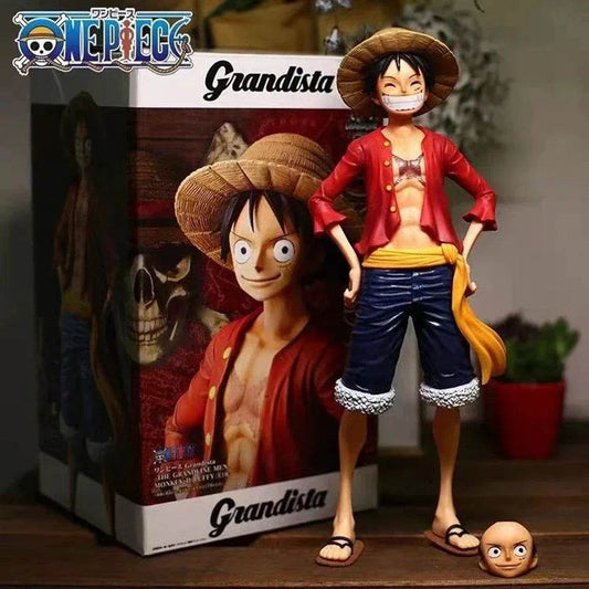 Hot 28cm One Piece Anime Figure Confident Smiley Luffy Model - ToylandEU
