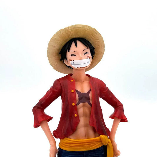 Hot 28cm One Piece Anime Figure Confident Smiley Luffy Model - ToylandEU
