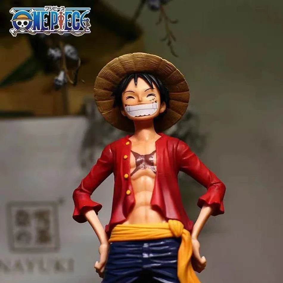 Hot 28cm One Piece Anime Figure Confident Smiley Luffy Model - ToylandEU