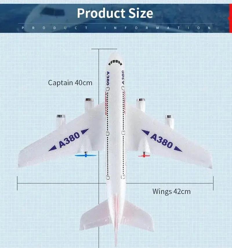  Hot Gyro Airplane Airbus A380 RC Foam Toy Easy Fly Gift -  ToylandEU™