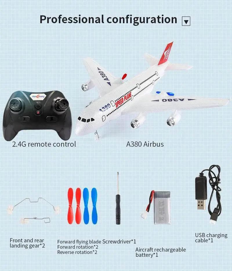  Hot Gyro Airplane Airbus A380 RC Foam Toy Easy Fly Gift -  ToylandEU™