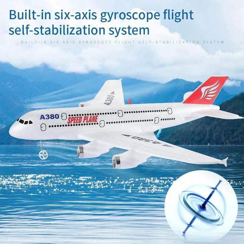 Hot Gyro Airplane Airbus A380 RC Foam Toys Easy Fly Gift - ToylandEU