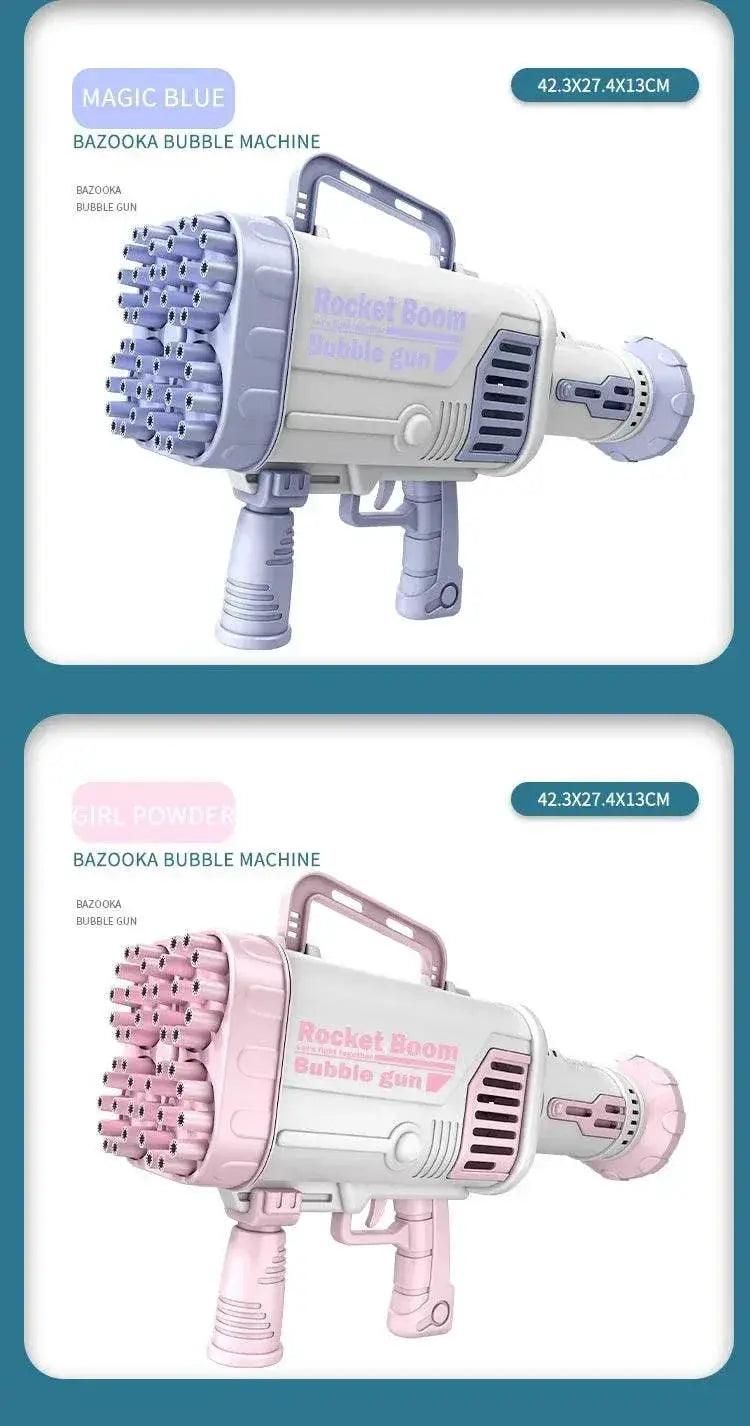  Hot Kids Gatling Bubble Gun 64-Hole Electric Toy -  ToylandEU™