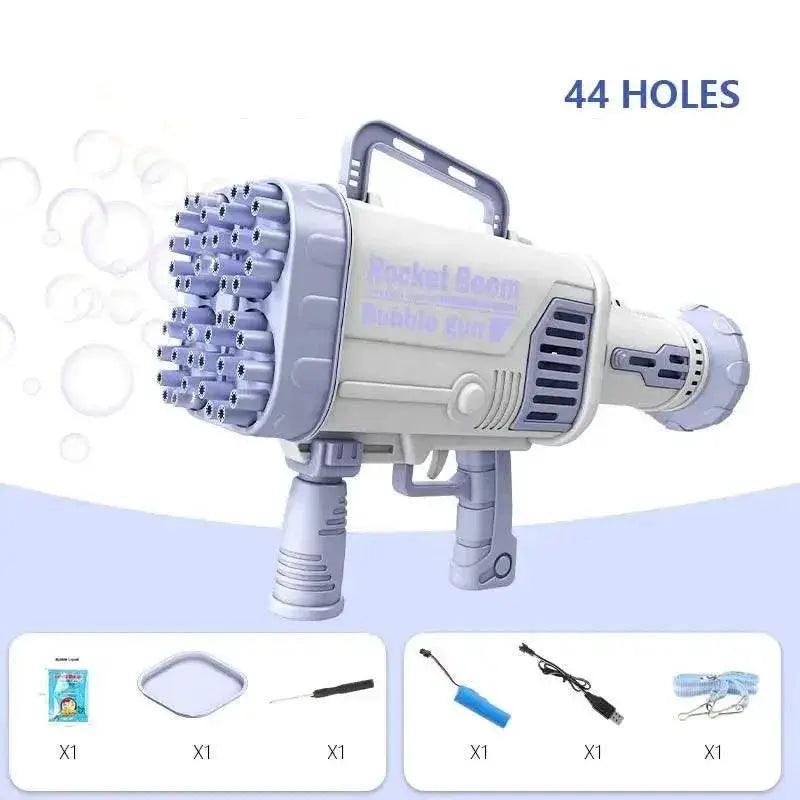  Hot Kids Gatling Bubble Gun 64-Hole Electric Toy -  ToylandEU™