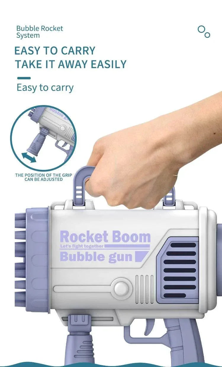 Hot Kids Gatling Bubble Gun 64-Hole Electric Toy - ToylandEU