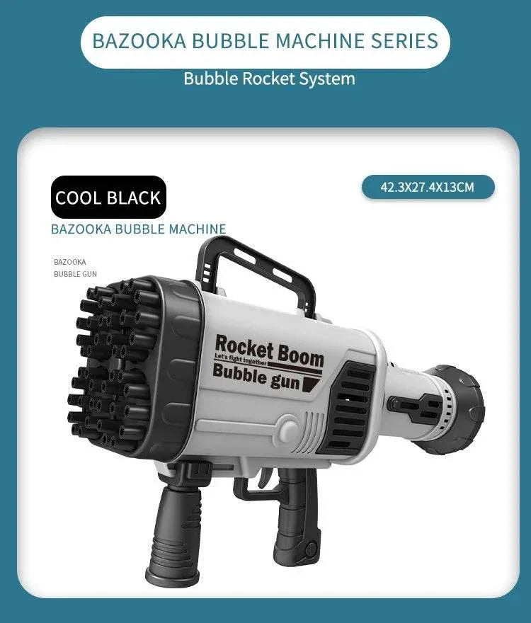 Hot Kids Gatling Bubble Gun 64-Hole Electric Toy - ToylandEU