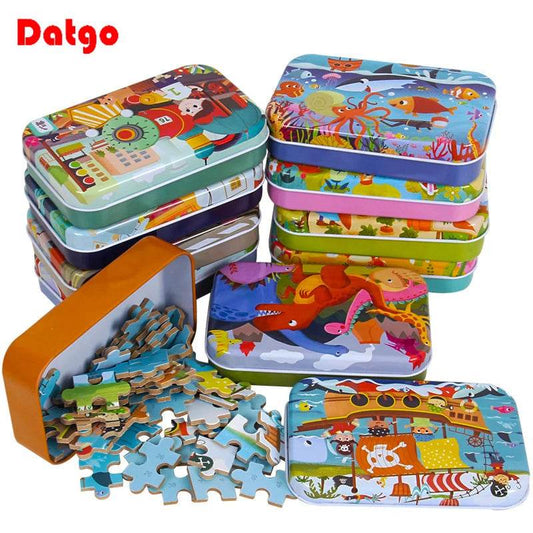 Hot New 60 Pieces Wooden Puzzle Toys for Children Gift - ToylandEU
